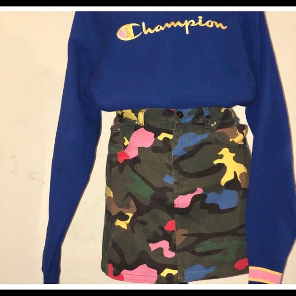 Killa cam tri-color skirt